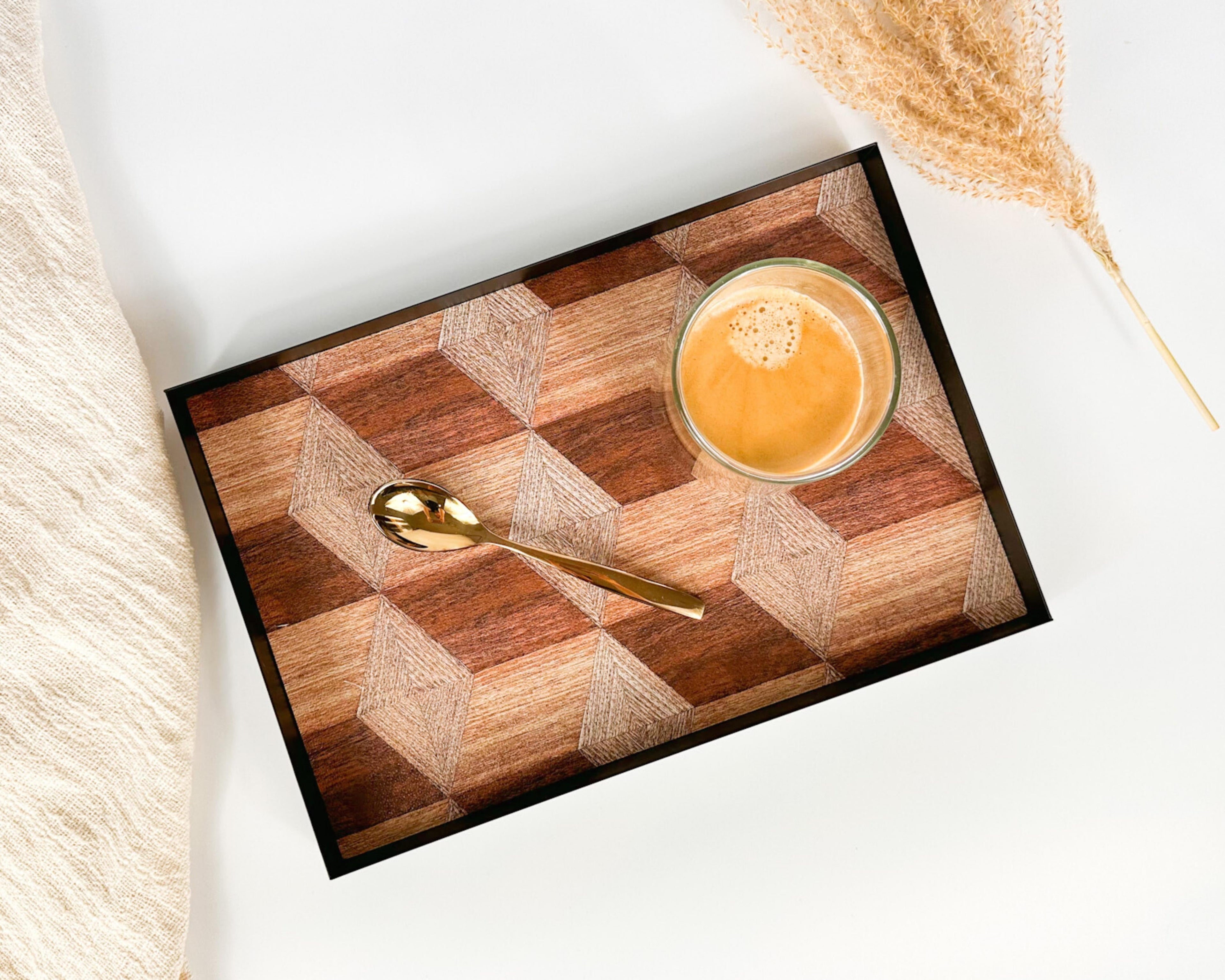 June Rectangle Iron Serving Tray
