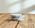 Amie Natural Polished Marble Coasters Irregular Shape